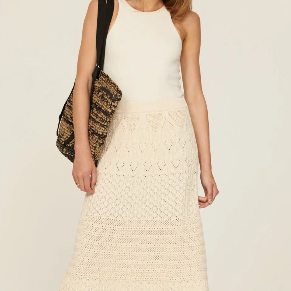NWT Ba&sh- Jena Skirt - off white Knit Skirt - Size 3 (Large)